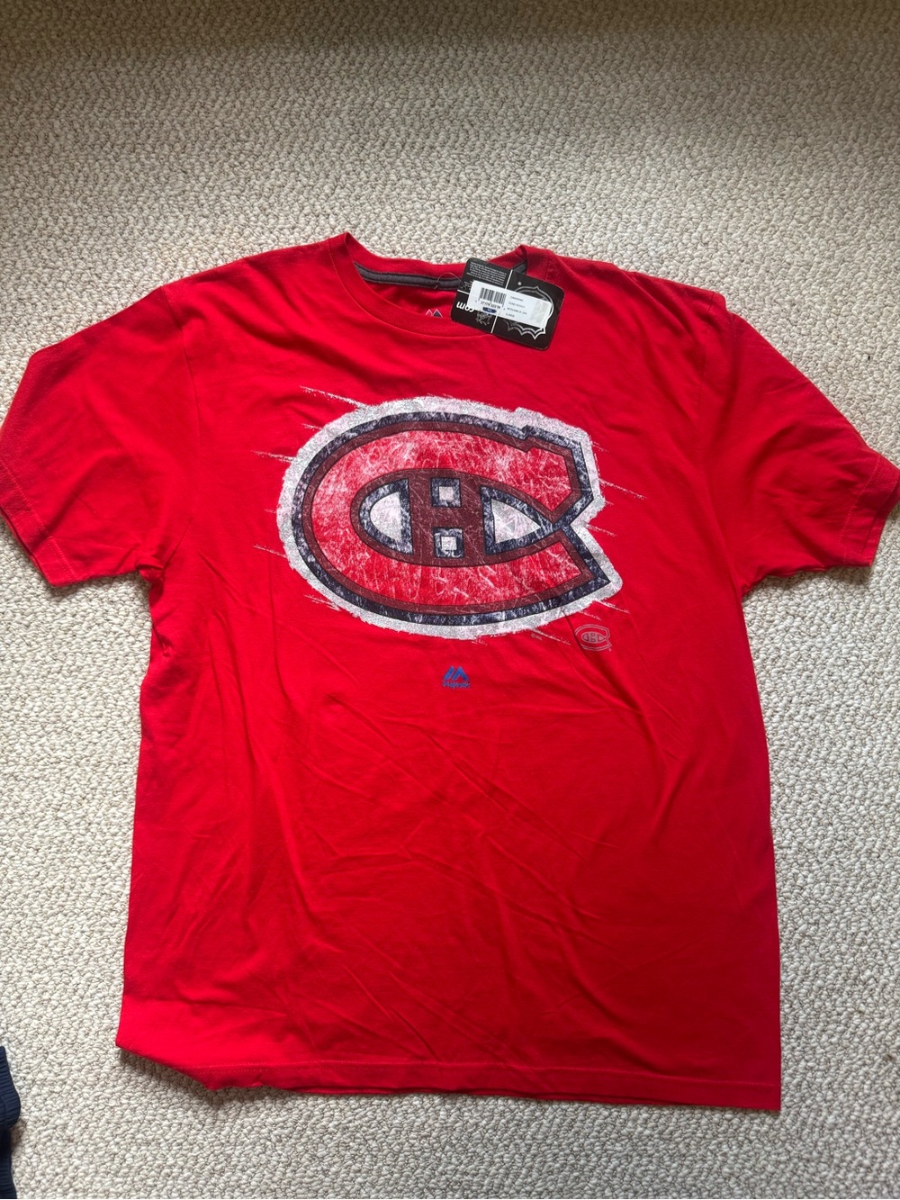 Majestic Montreal Canadiens Red Graphic Short Sleeve Tee